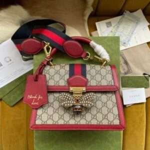 Gucci Queen Margarnet Bag Monogram Pattern 25.5×17.5cm