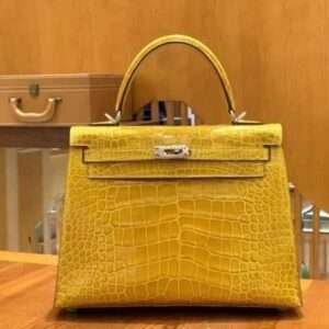 Hermes Kelly Crocodile Leather Handbags 28cmm