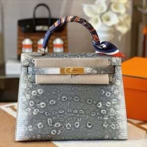 Hermes Kelly Lizard Leather Bag 28cm