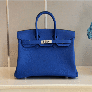 Hermes Birkin Togo Blue Handbags 25cm