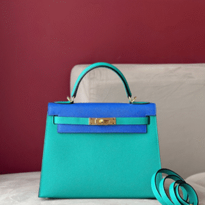 Hermes Kelly Blue Handbag 28cm