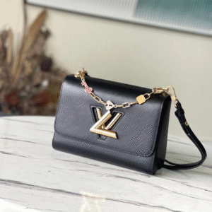 Louis Vuitton LV Twist Mini Like Auth Lock Gold Handbags 23x17x9.5cm