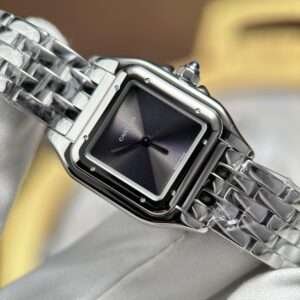 Cartier Panthere Small Model Imitation Watches Women Gray Dial Quartz Movement 23x30mm